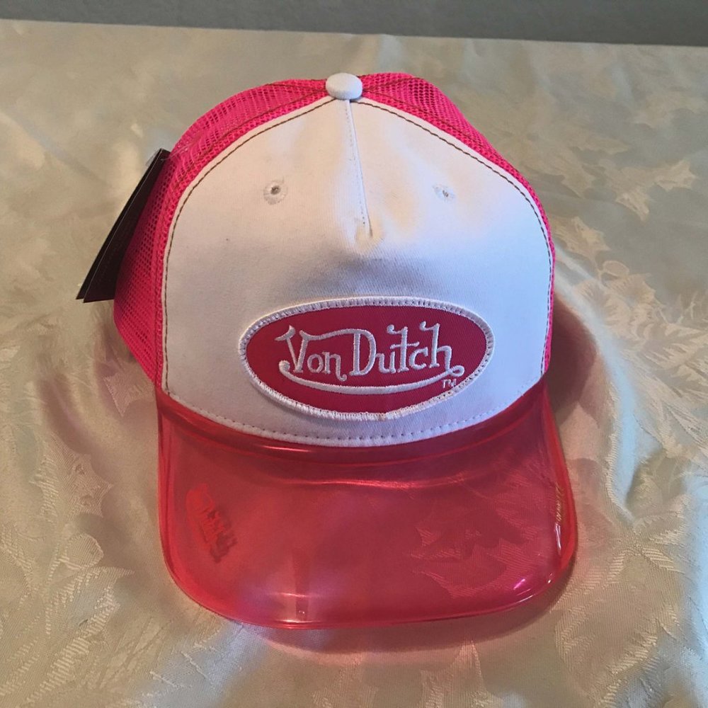 VON DUTCH MAGIC UV PINK VISOR HAT | Pink Fluorescent Visor Glows!! - Picture 6 of 12